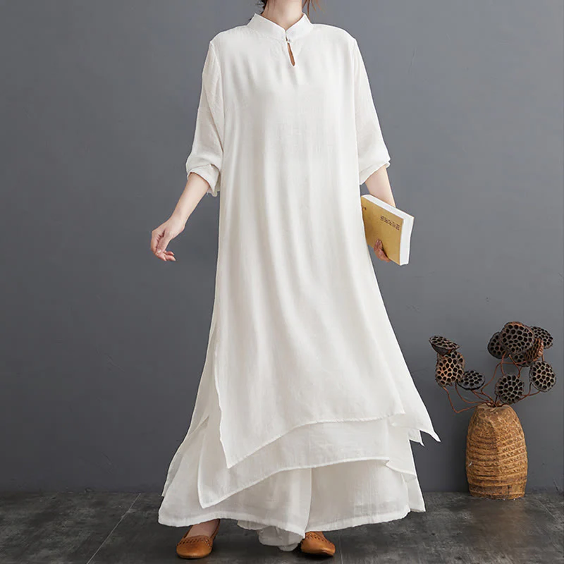 Buddha Stones Modello semplice Meditazione Preghiera Spirituale Zen Pratica Yoga Abbigliamento Donna Set - Image 21