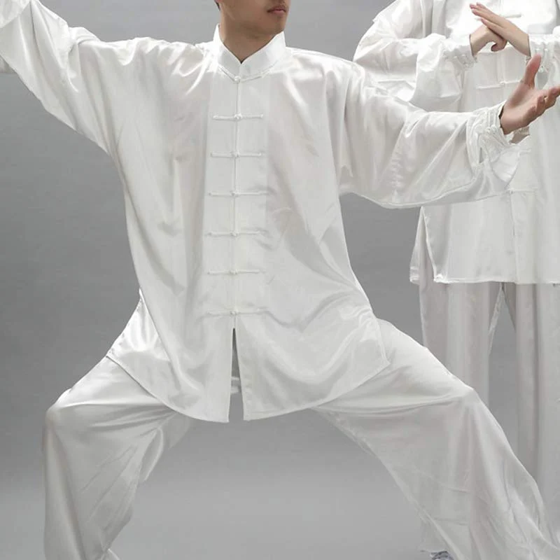 Buddha Stones Modello semplice Meditazione Preghiera Spirituale Zen Tai Chi Qigong Pratica Set di abbigliamento unisex - Image 11