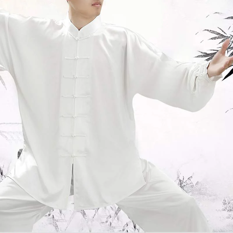 Buddha Stones Modello semplice Meditazione Preghiera Spirituale Zen Tai Chi Qigong Pratica Set di abbigliamento unisex - Image 13