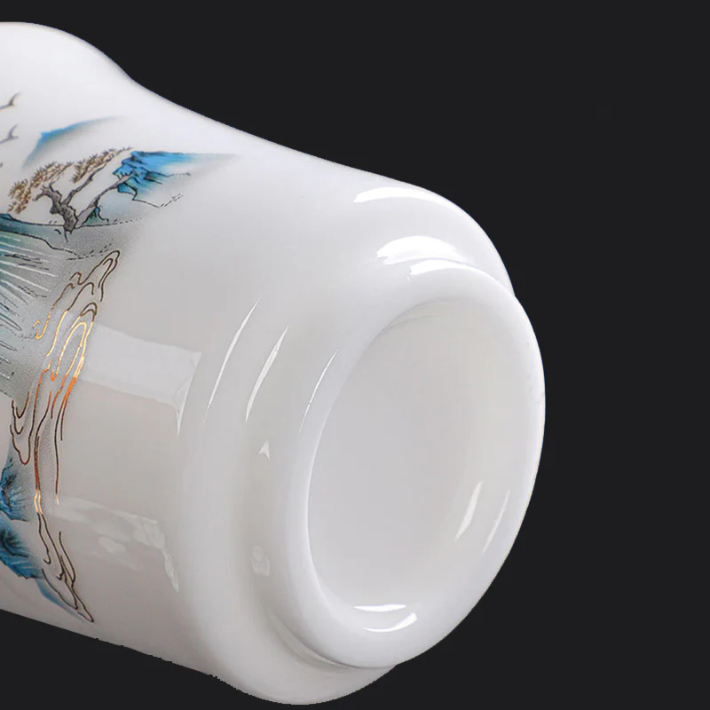 Buddha Stones Montagne Fiumi Albero Tazza da tè in ceramica Tazza da tè Kung Fu 120ml - Image 9