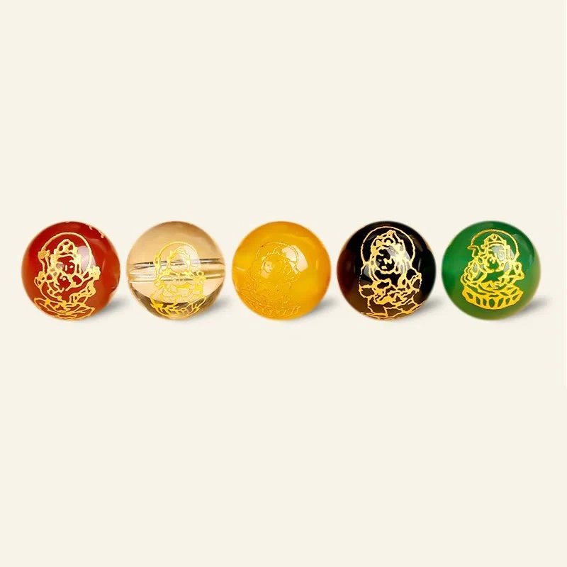 Buddha Stones Natural Gold Sheen Ossidiana PiXiu Cinque Direzioni Braccialetto di Protezione degli Dei della Ricchezza - Image 12