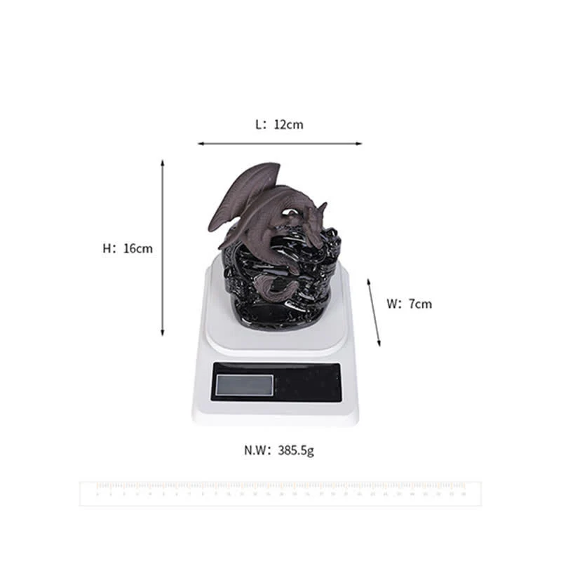 Buddha Stones Nordico Pterosauro Drago Ceramica Fontana di fumo di riflusso Protezione Guarigione Bruciatore di incenso Decorazione - Image 11