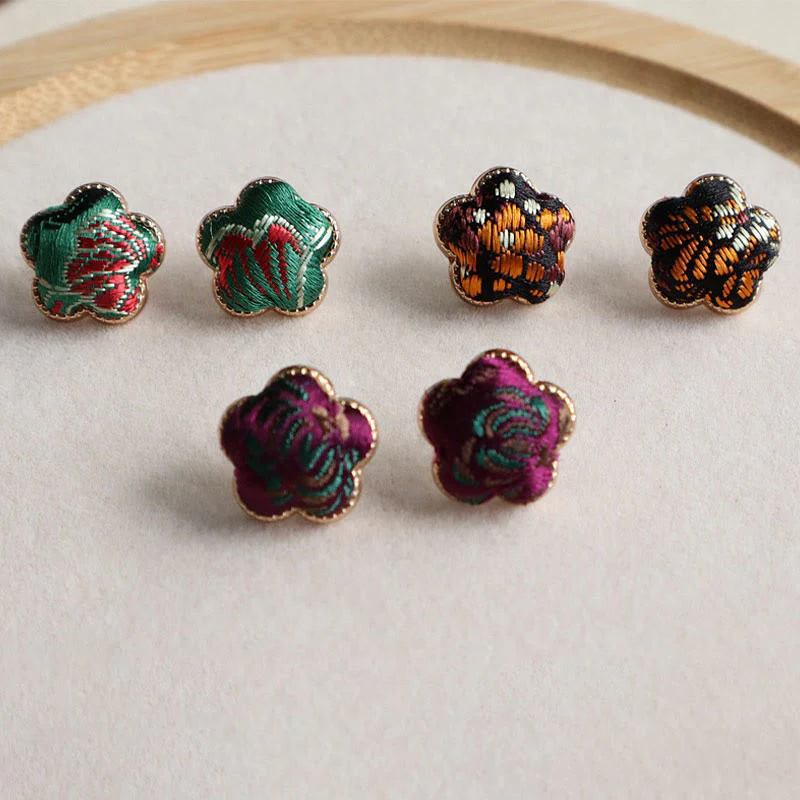 Buddha Stones Orecchini pendenti Song Brocade Flower Balance - Image 6