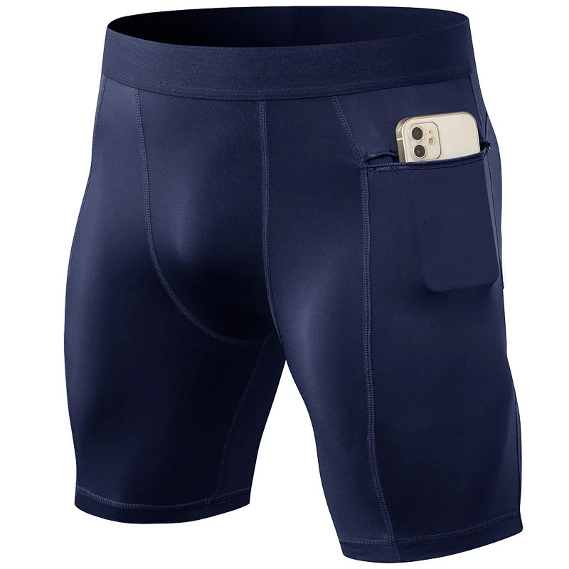 Buddha Stones Pantaloncini sportivi aderenti elasticizzati ad alta elasticità ad asciugatura rapida con tasche con cerniera da uomo - Image 25