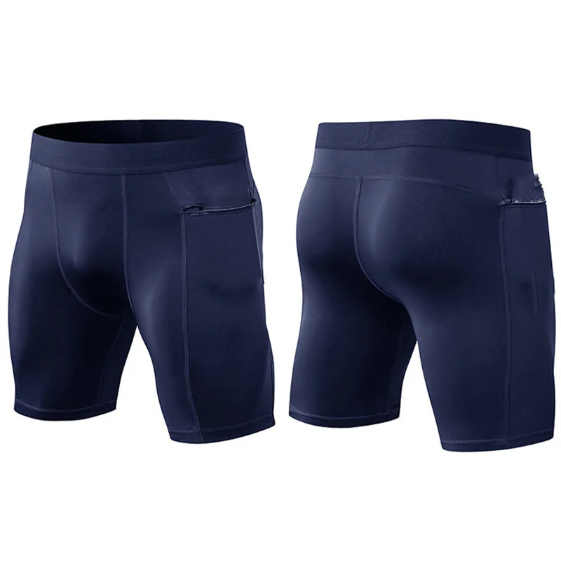 Buddha Stones Pantaloncini sportivi aderenti elasticizzati ad alta elasticità ad asciugatura rapida con tasche con cerniera da uomo - Image 26