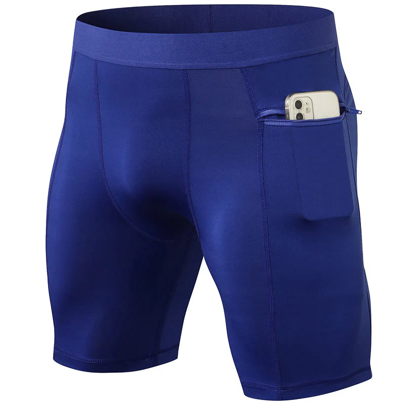 Buddha Stones Pantaloncini sportivi aderenti elasticizzati ad alta elasticità ad asciugatura rapida con tasche con cerniera da uomo - Image 29