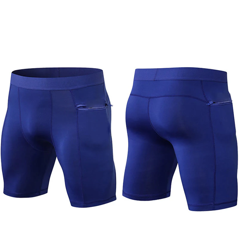 Buddha Stones Pantaloncini sportivi aderenti elasticizzati ad alta elasticità ad asciugatura rapida con tasche con cerniera da uomo - Image 30