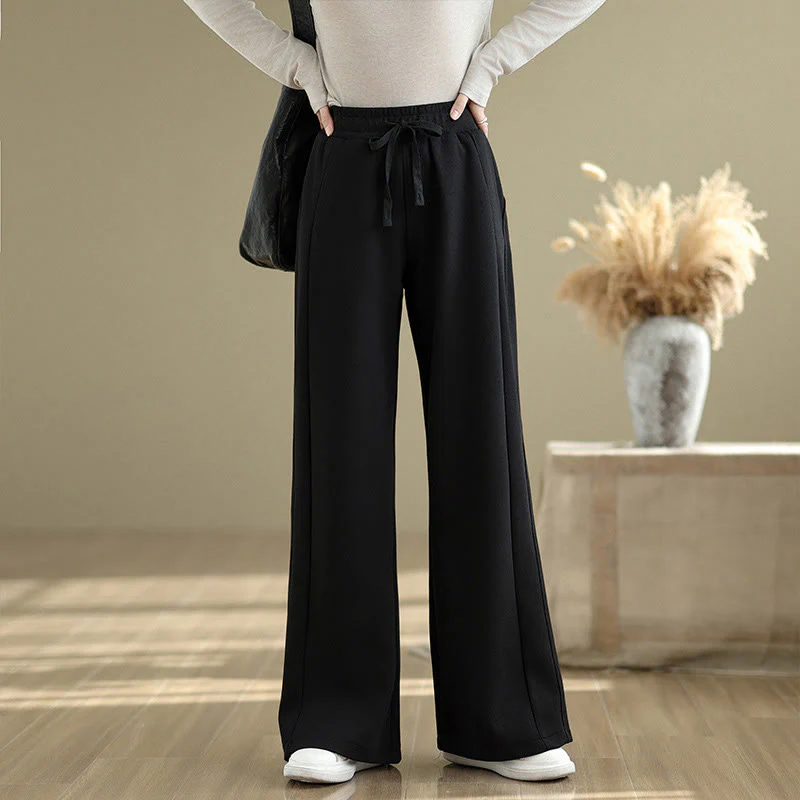 Buddha Stones Pantaloni larghi da donna in cotone casual con tasche - Image 11