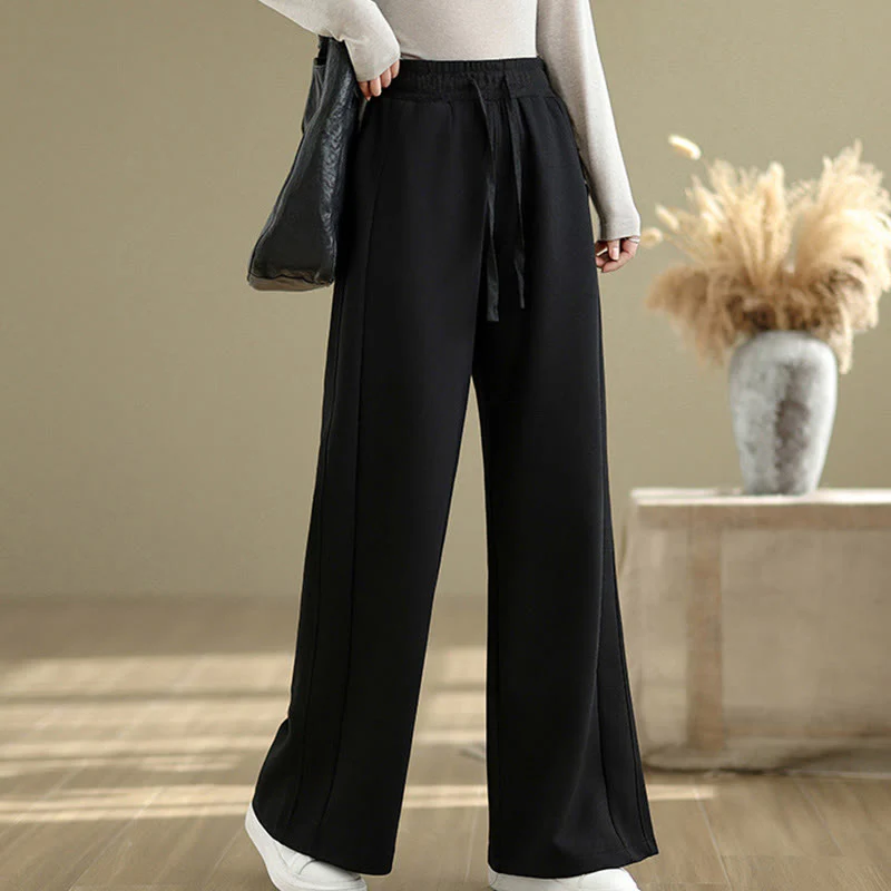 Buddha Stones Pantaloni larghi da donna in cotone casual con tasche - Image 15