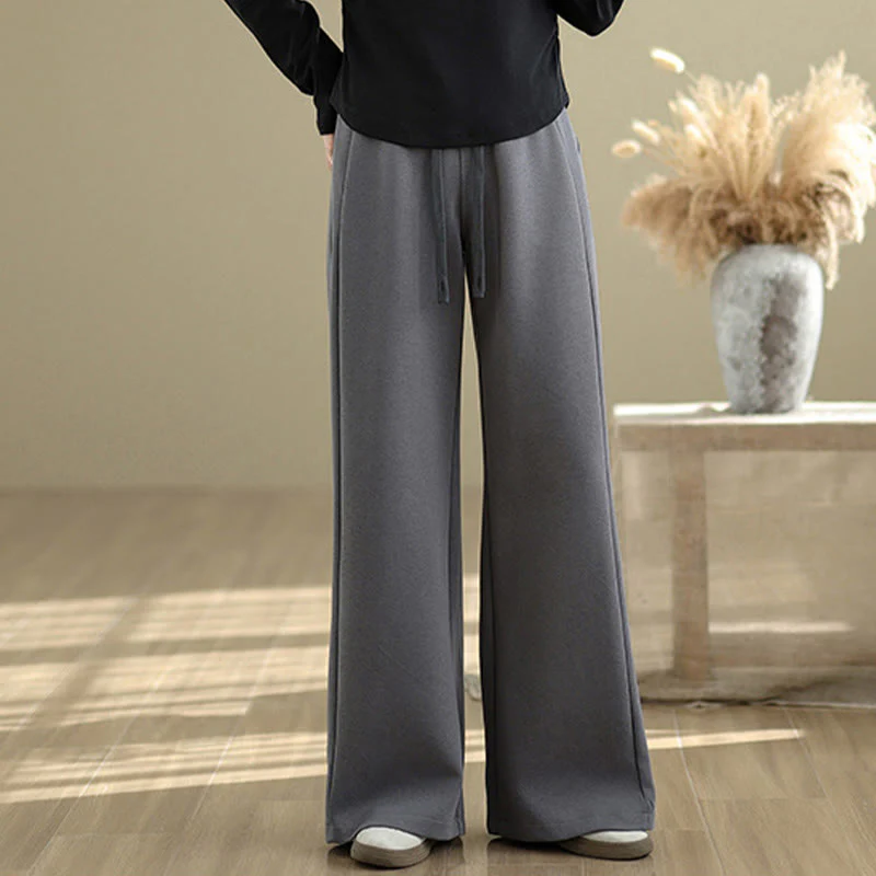 Buddha Stones Pantaloni larghi da donna in cotone casual con tasche - Image 17