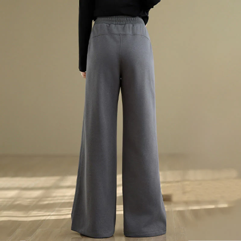 Buddha Stones Pantaloni larghi da donna in cotone casual con tasche - Image 18