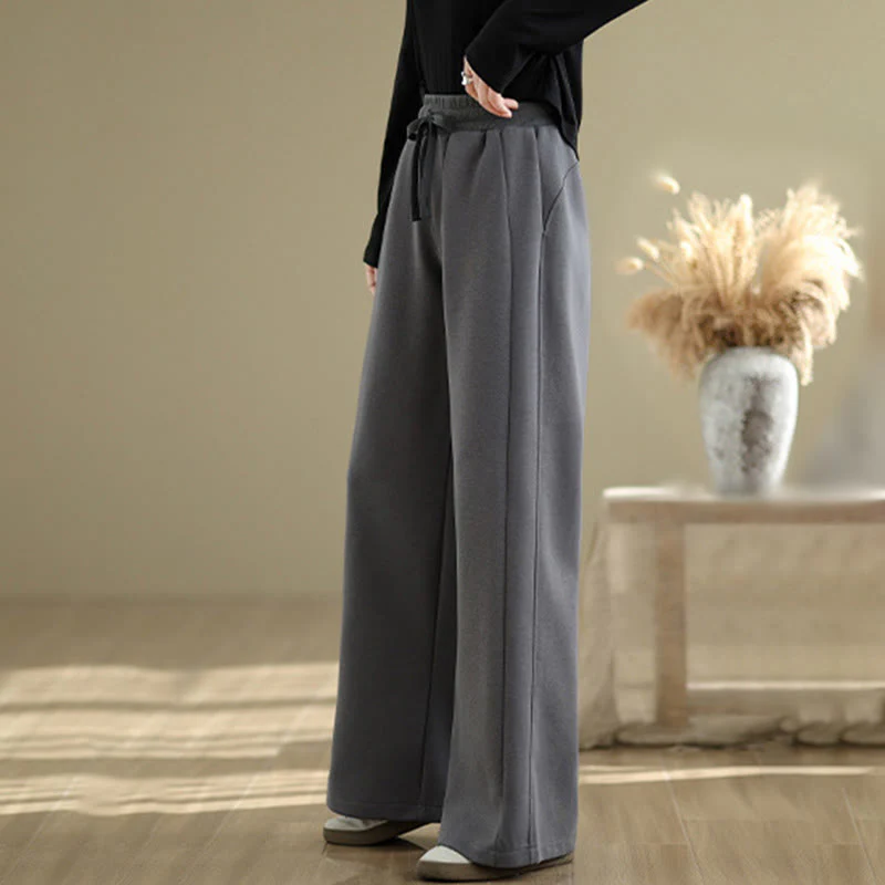 Buddha Stones Pantaloni larghi da donna in cotone casual con tasche - Image 19