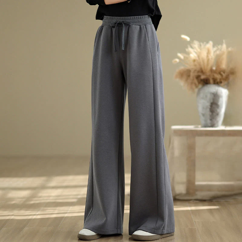 Buddha Stones Pantaloni larghi da donna in cotone casual con tasche - Image 20