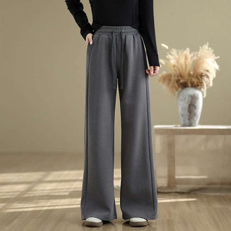 Buddha Stones Pantaloni larghi da donna in cotone casual con tasche - Image 22
