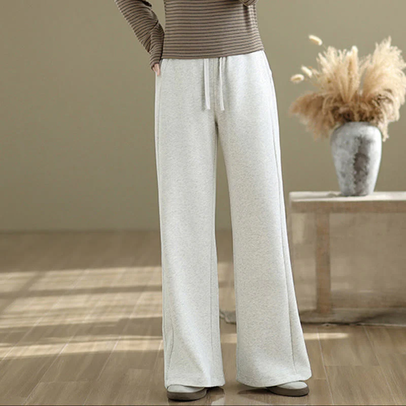 Buddha Stones Pantaloni larghi da donna in cotone casual con tasche - Image 6