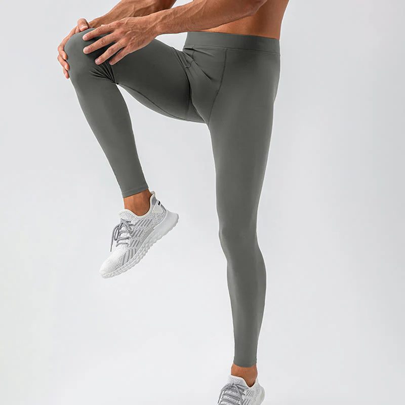 Buddha Stones Pantaloni sportivi da uomo elastici traspiranti a vita alta semplici - Image 13
