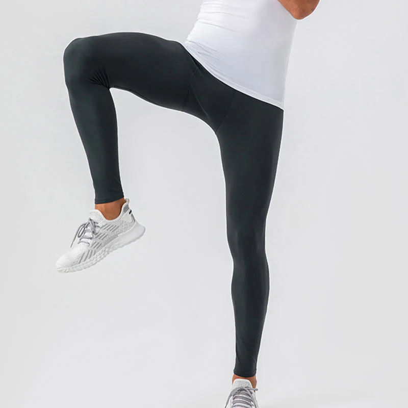 Buddha Stones Pantaloni sportivi da uomo elastici traspiranti a vita alta semplici - Image 22