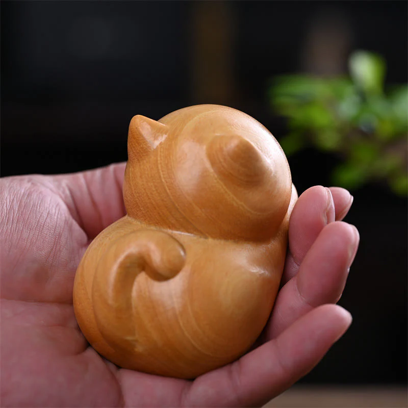 Buddha Stones piccole, carine, sicure di sé, gatto addormentato, sandalo, guarigione, decorazione per la casa - Image 16