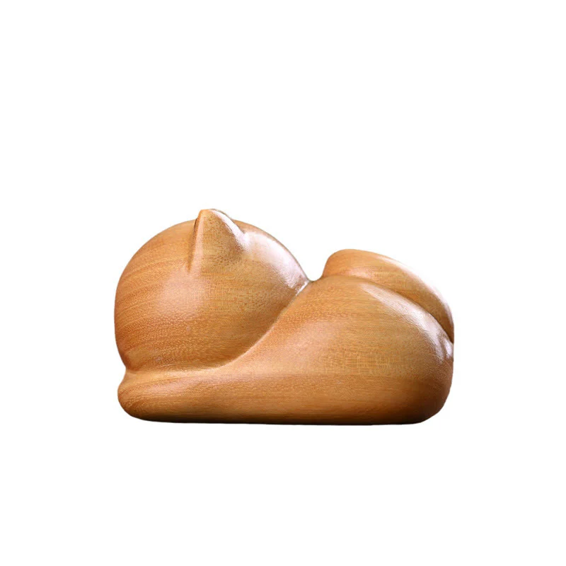 Buddha Stones piccole, carine, sicure di sé, gatto addormentato, sandalo, guarigione, decorazione per la casa - Image 17