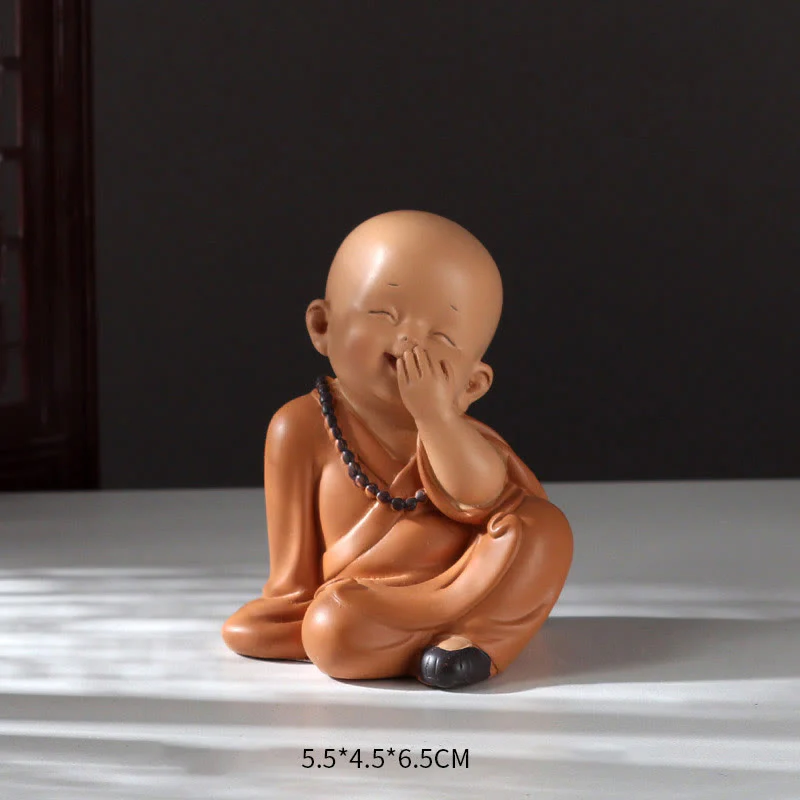 Buddha Stones Piccole Mini Meditazione Monaco Prega Serenità Resina Decorazione per la casa - Image 13