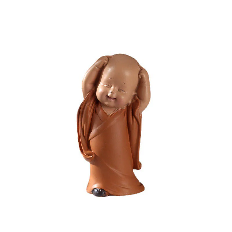 Buddha Stones Piccole Mini Meditazione Monaco Prega Serenità Resina Decorazione per la casa - Image 17