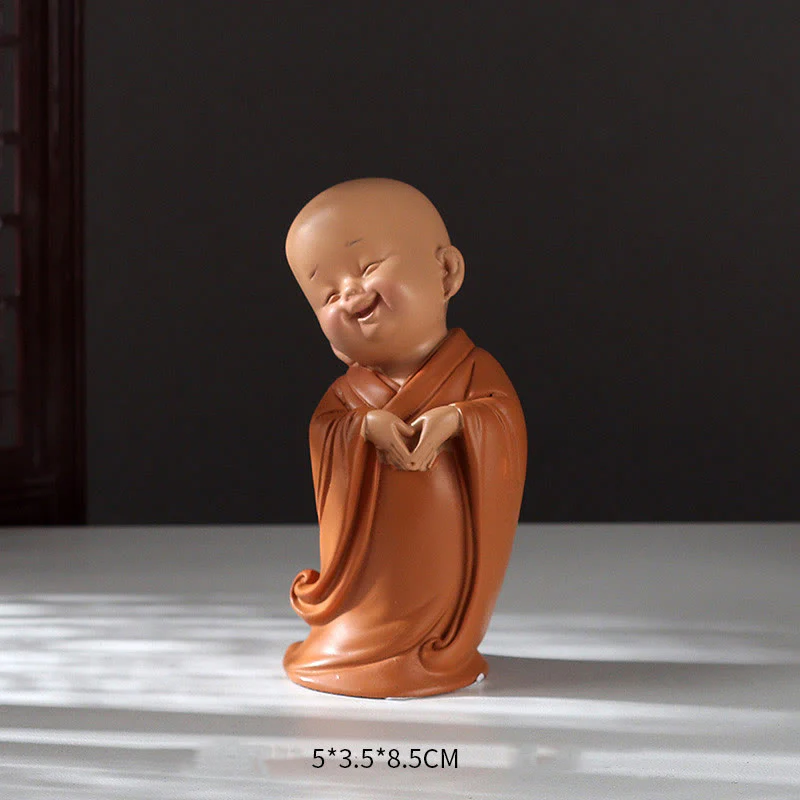 Buddha Stones Piccole Mini Meditazione Monaco Prega Serenità Resina Decorazione per la casa - Image 18