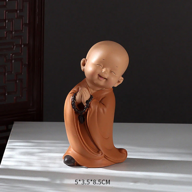 Buddha Stones Piccole Mini Meditazione Monaco Prega Serenità Resina Decorazione per la casa - Image 22