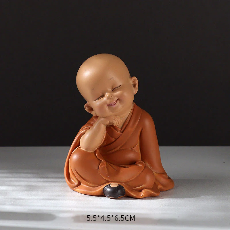 Buddha Stones Piccole Mini Meditazione Monaco Prega Serenità Resina Decorazione per la casa - Image 6