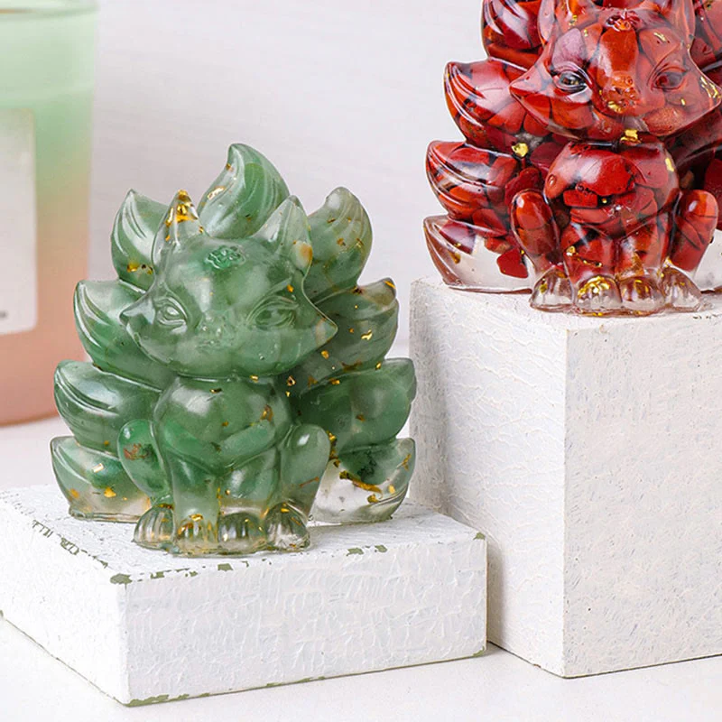 Buddha Stones piccole, varie pietre, quarzo fragola, ametista, avventurina verde, volpe a nove code, guarigione, decorazione per la casa - Image 11