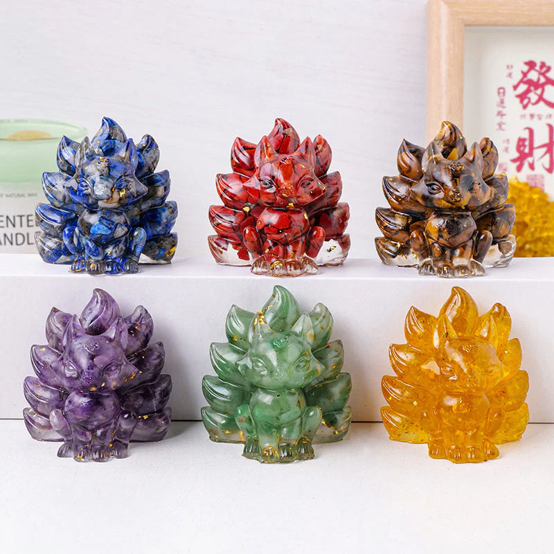 Buddha Stones piccole, varie pietre, quarzo fragola, ametista, avventurina verde, volpe a nove code, guarigione, decorazione per la casa - Image 30