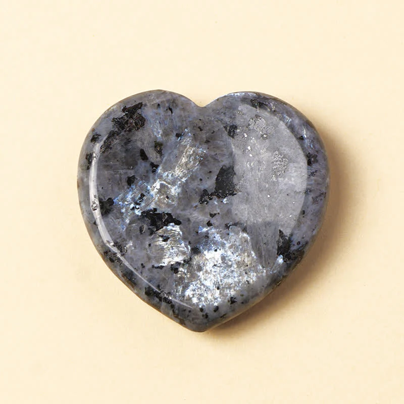 Buddha Stones Pietra portafortuna a forma di cuore, opale, quarzo rosa, cristallo motivazionale, 4*4*0,7 cm - Image 15