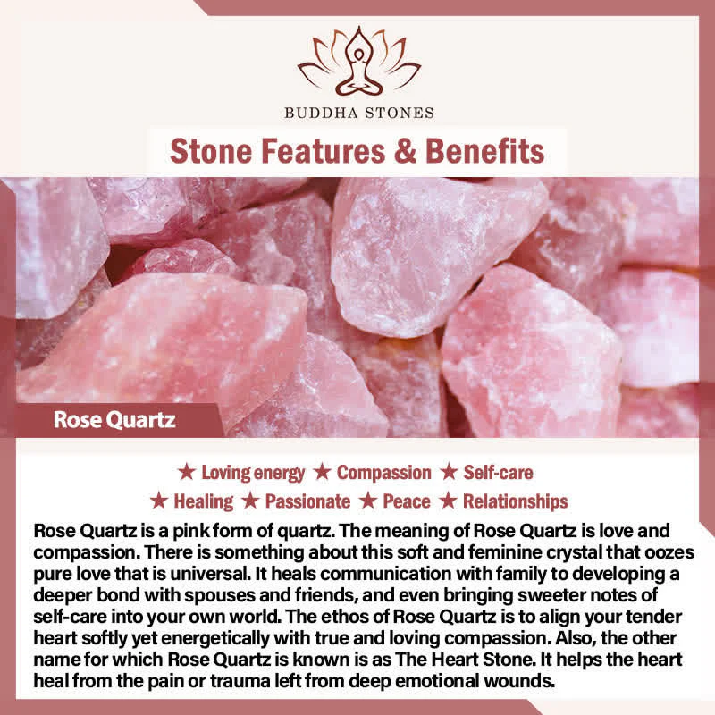 Buddha Stones Pietra portafortuna a forma di cuore, opale, quarzo rosa, cristallo motivazionale, 4*4*0,7 cm - Image 5