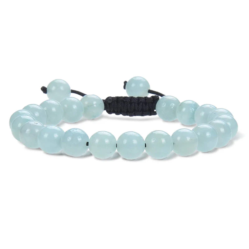 Buddha Stones Pietre di cristallo con potere curativo naturale Bracciale unisex regolabile in macramè - Image 6