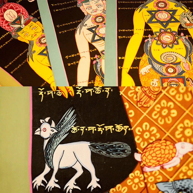 Buddha Stones, pittura tibetana Thangka, decorazione fatta a mano (stile casuale) - Image 9