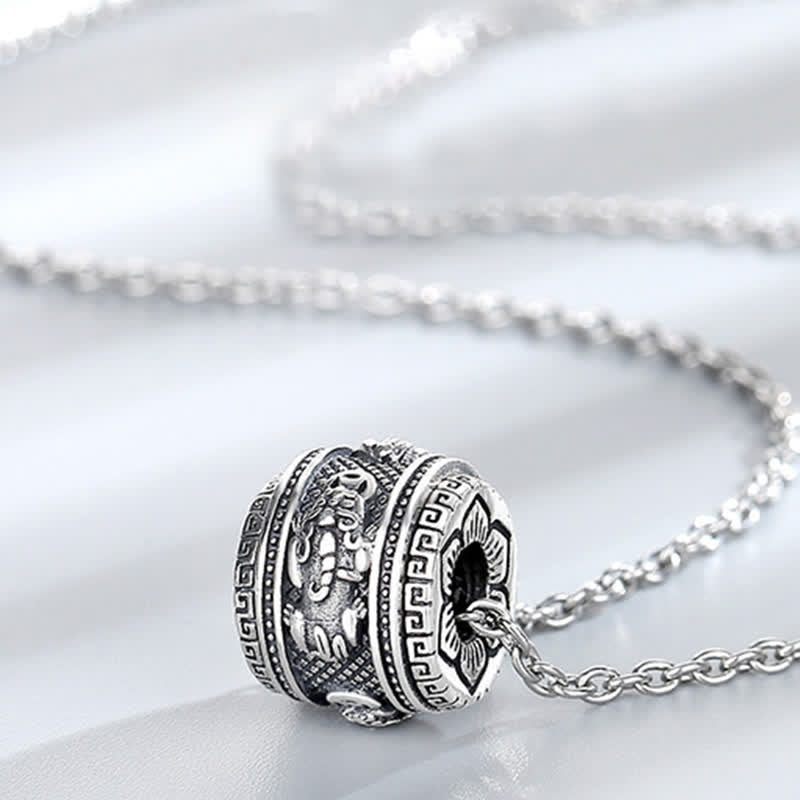 Buddha Stones PiXiu Luck Wealth Collana girevole con ciondolo - Image 5