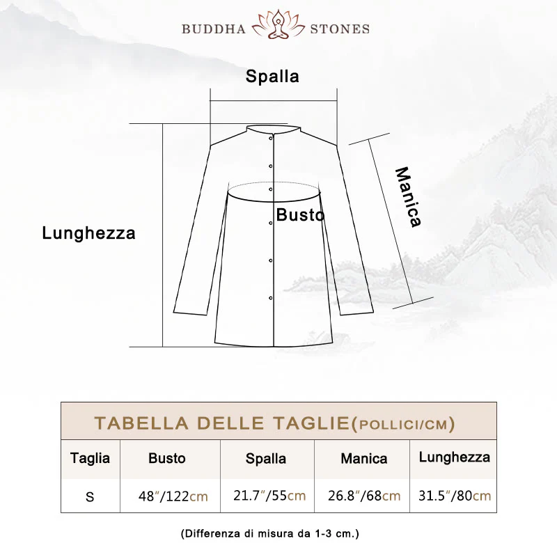 Buddha Stones Plain Long Sleeve Coat Jacket Top Pantaloni a gamba larga Zen Tai Chi Yoga Meditazione Abbigliamento - Image 8