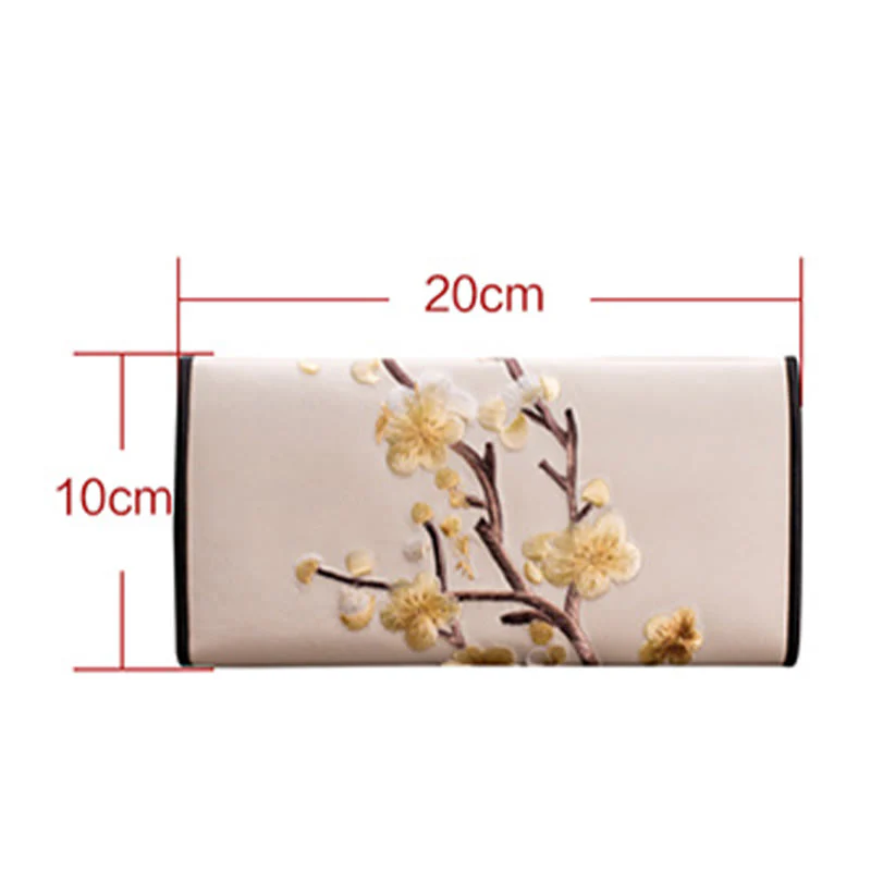 Buddha Stones Plum Bossom Su Ricamo Viaggio Shopping Borsa Lunga Borsa a Mano - Image 12