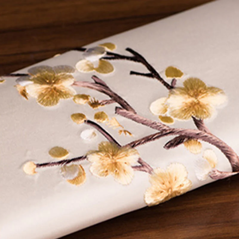 Buddha Stones Plum Bossom Su Ricamo Viaggio Shopping Borsa Lunga Borsa a Mano - Image 13