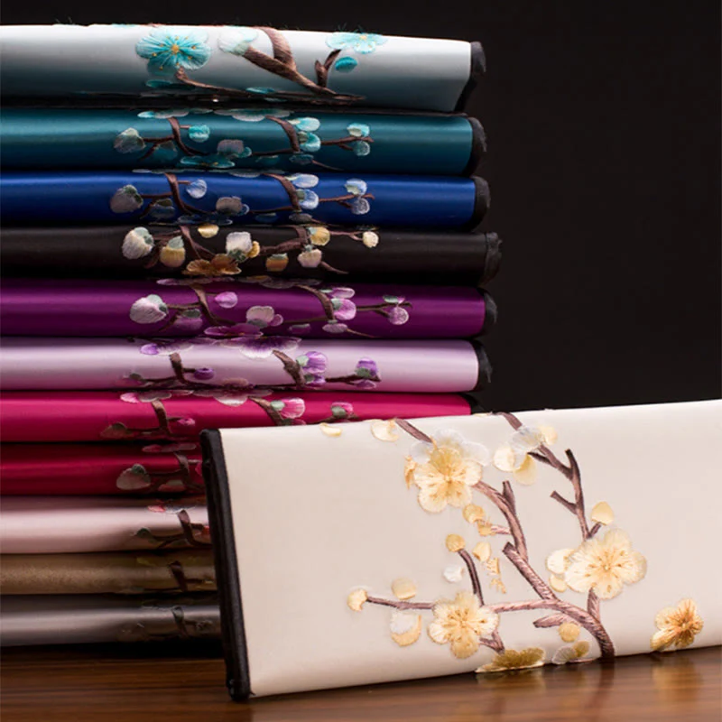 Buddha Stones Plum Bossom Su Ricamo Viaggio Shopping Borsa Lunga Borsa a Mano - Image 17
