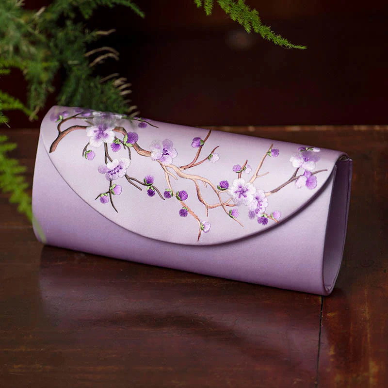 Buddha Stones Plum Bossom Tulipano Su Ricamo Borsa da sposa Borsa a tracolla Borsa a mano - Image 13