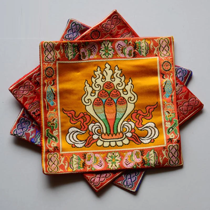 Buddha Stones Preghiera Altare Tappetino Guarigione Meditazione Vajra Simboli di Buon Auspicio