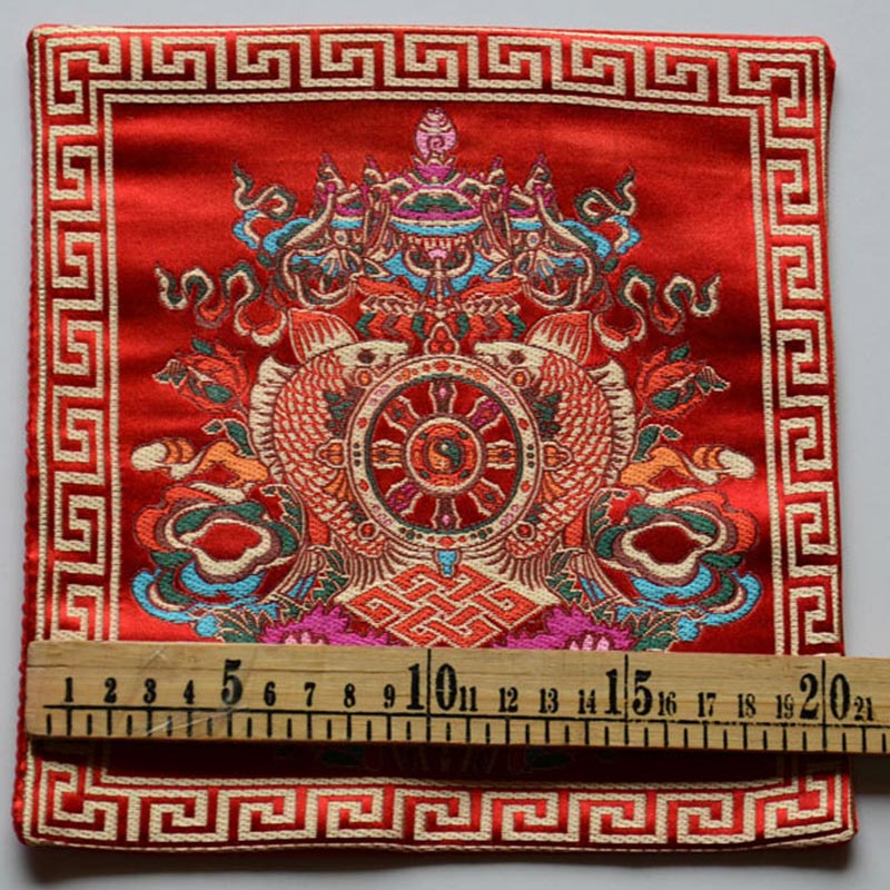 Buddha Stones Preghiera Altare Tappetino Guarigione Meditazione Vajra Simboli di Buon Auspicio - Image 17