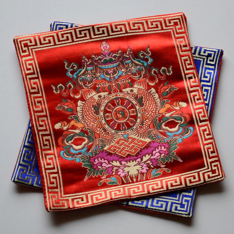 Buddha Stones Preghiera Altare Tappetino Guarigione Meditazione Vajra Simboli di Buon Auspicio - Image 2