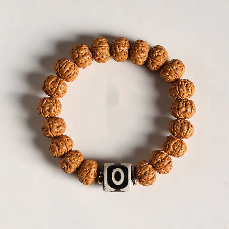 Buddha Stones Semi di Bodhi Perlina Dzi a tre occhi Ciondolo della mano del Buddha Bracciale della ricchezza - Image 21