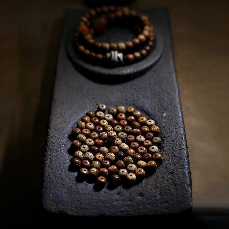 Buddha Stones Semi di Bodhi Tibetano Ambra Perline Dzi Agata Zakiram Dea della Ricchezza Perline Bracciale Triplo Avvolgimento - Image 20