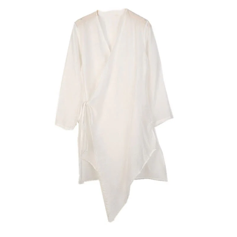 Buddha Stones Semplice Bianco Beige Modello Meditazione Spirituale Zen Pratica Yoga Abbigliamento Donna Abbigliamento - Image 9