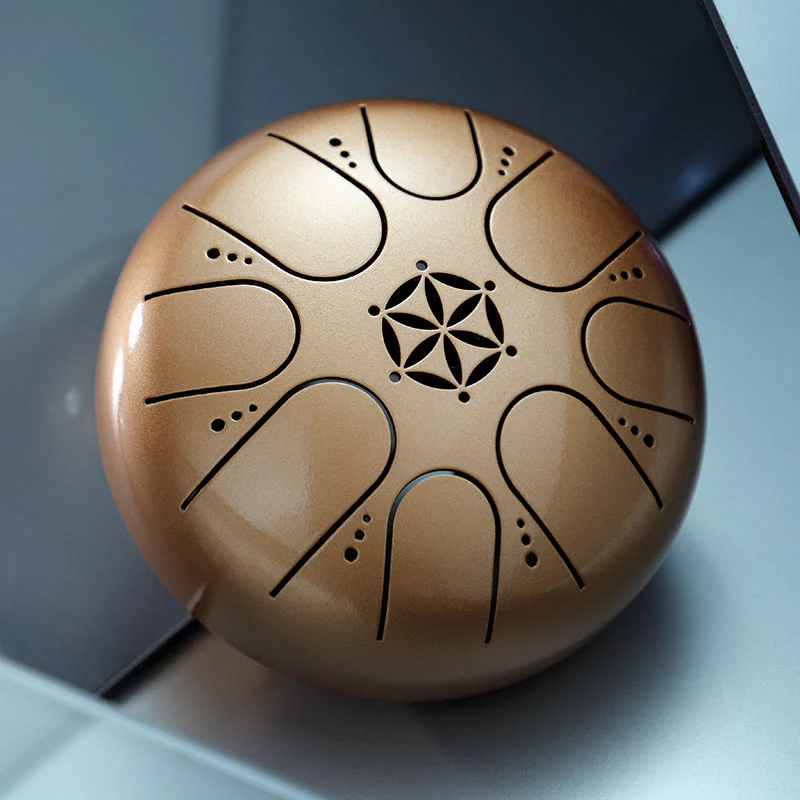 Buddha Stones Steel Tongue Drum Sound Healing Meditazione Yoga Drum Kit 8 Note 5 Pollici con Borsa per il Trasporto - Image 11