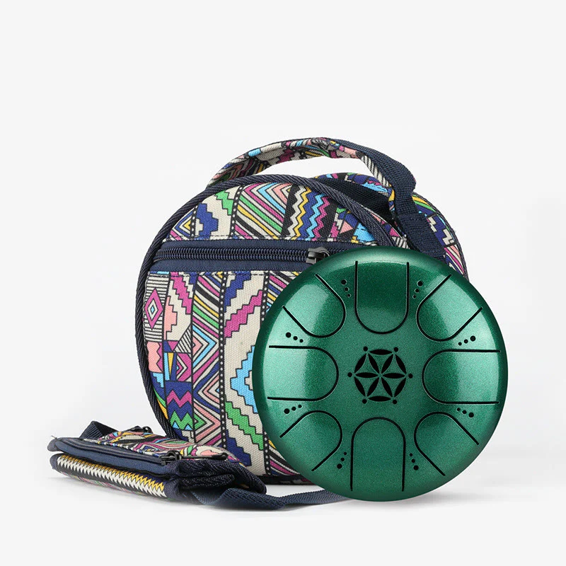 Buddha Stones Steel Tongue Drum Sound Healing Meditazione Yoga Drum Kit 8 Note 5 Pollici con Borsa per il Trasporto - Image 3
