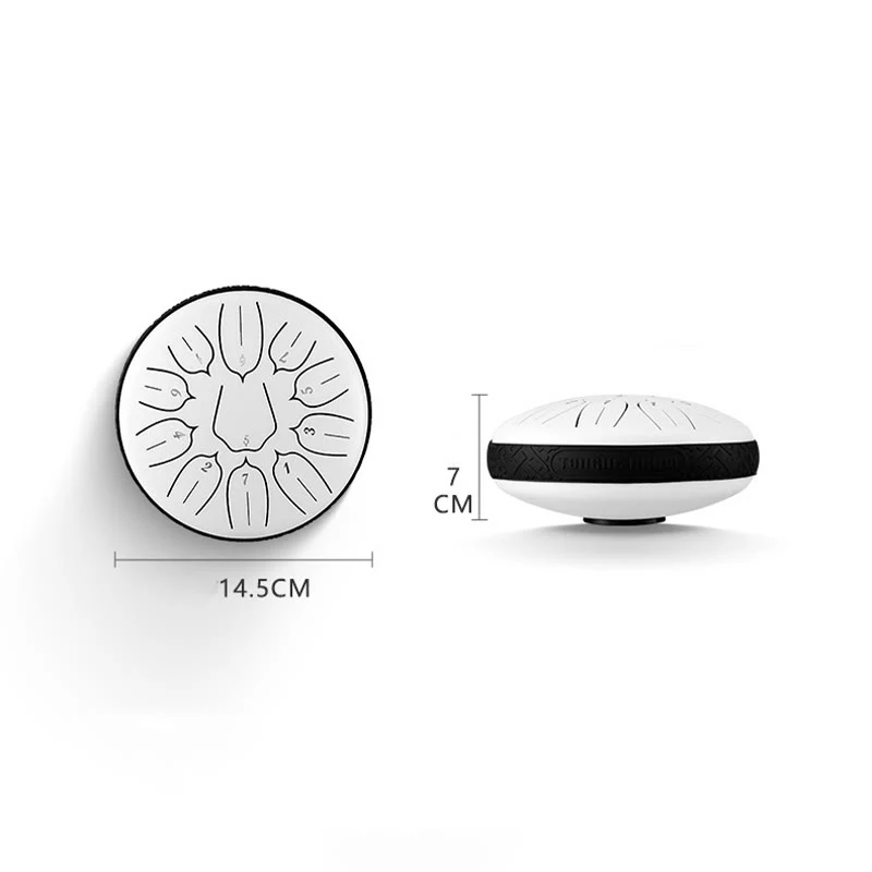 Buddha Stones Steel Tongue Drum Sound Healing Meditazione Yoga Lotus Drum Kit 11 Note 6 Pollici - Image 10