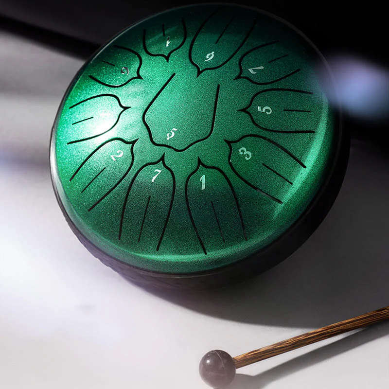Buddha Stones Steel Tongue Drum Sound Healing Meditazione Yoga Lotus Drum Kit 11 Note 6 Pollici - Image 15